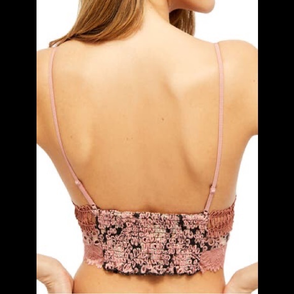 NWT FREE PEOPLE Emma Soft Bralette in Black Combo - Picture 3 of 6